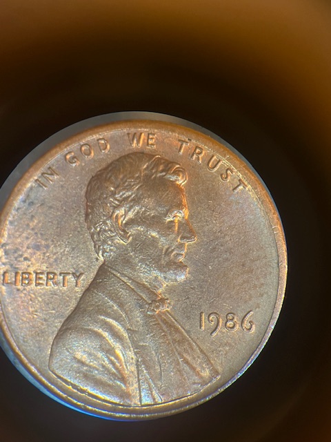 Lincoln-Mémorial-Cent-1986--Missing-Top-Letter-Er---America